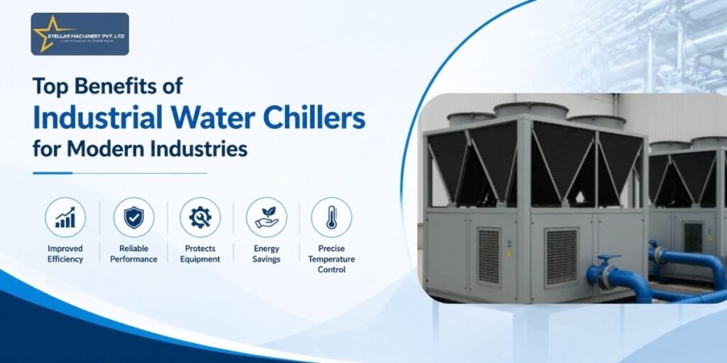 Benefits of industrial water chiller used for efficient cooling and temperature control in manufacturing industries